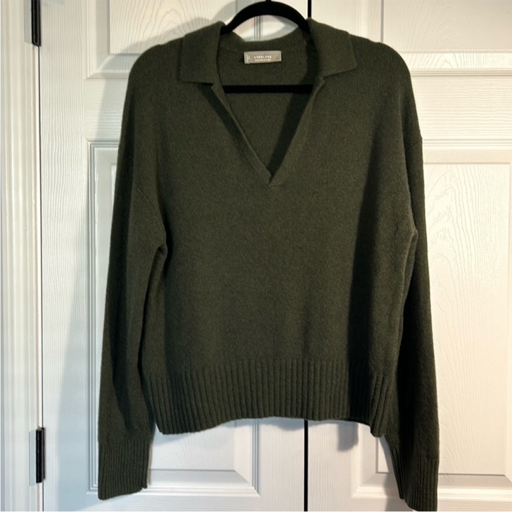 Everlane Cashmere Polo Sweater